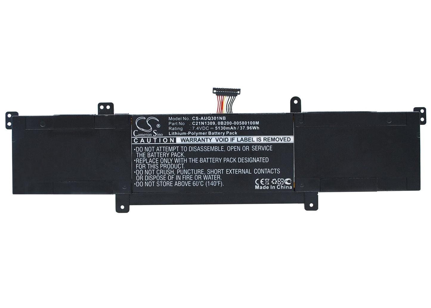 Replacement Battery for Asus  Q301LA-BHI5T02 – Notebook, Laptop – 5130mAh / 37.96Wh / 7.4V