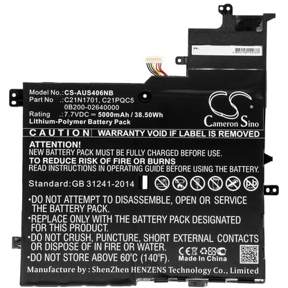 Replacement Battery for Asus  K406UA – Notebook, Laptop – 5000mAh / 38.50Wh / 7.7V