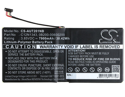 Replacement Battery for Asus  Transformer Book TX201LAF – Notebook, Laptop – 7900mAh / 30.42Wh / 3.85V