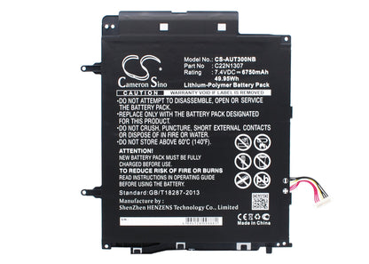 Replacement Battery for Asus  T300CHI-F1-DB – Notebook, Laptop – 6750mAh / 49.95Wh / 7.4V