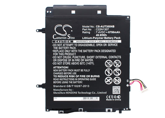 Replacement Battery for Asus  T300CHI-F1-DB – Notebook, Laptop – 6750mAh / 49.95Wh / 7.4V