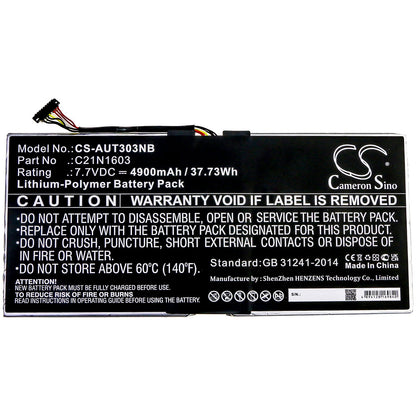 Replacement Battery for Asus  B9440UA – Notebook, Laptop – 4900mAh / 37.73Wh / 7.7V