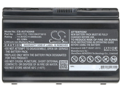 Replacement Battery for Asus  T12ER – Notebook, Laptop – 4400mAh / 65.12Wh / 14.8V