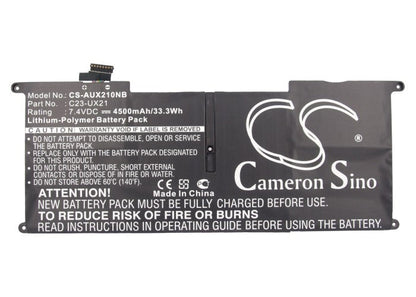 Replacement Battery for Asus  Ultrabook UX21 – Notebook, Laptop – 4500mAh / 33.30Wh / 7.4V