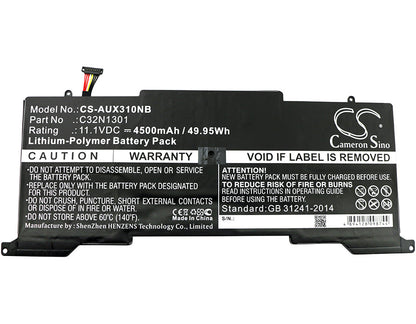 Replacement Battery for Asus  UX31L – Notebook, Laptop – 4500mAh / 49.95Wh / 11.1V