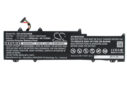 Replacement Battery for Asus  Zenbook UX32LA – Notebook, Laptop – 4400mAh / 49.72Wh / 11.3V