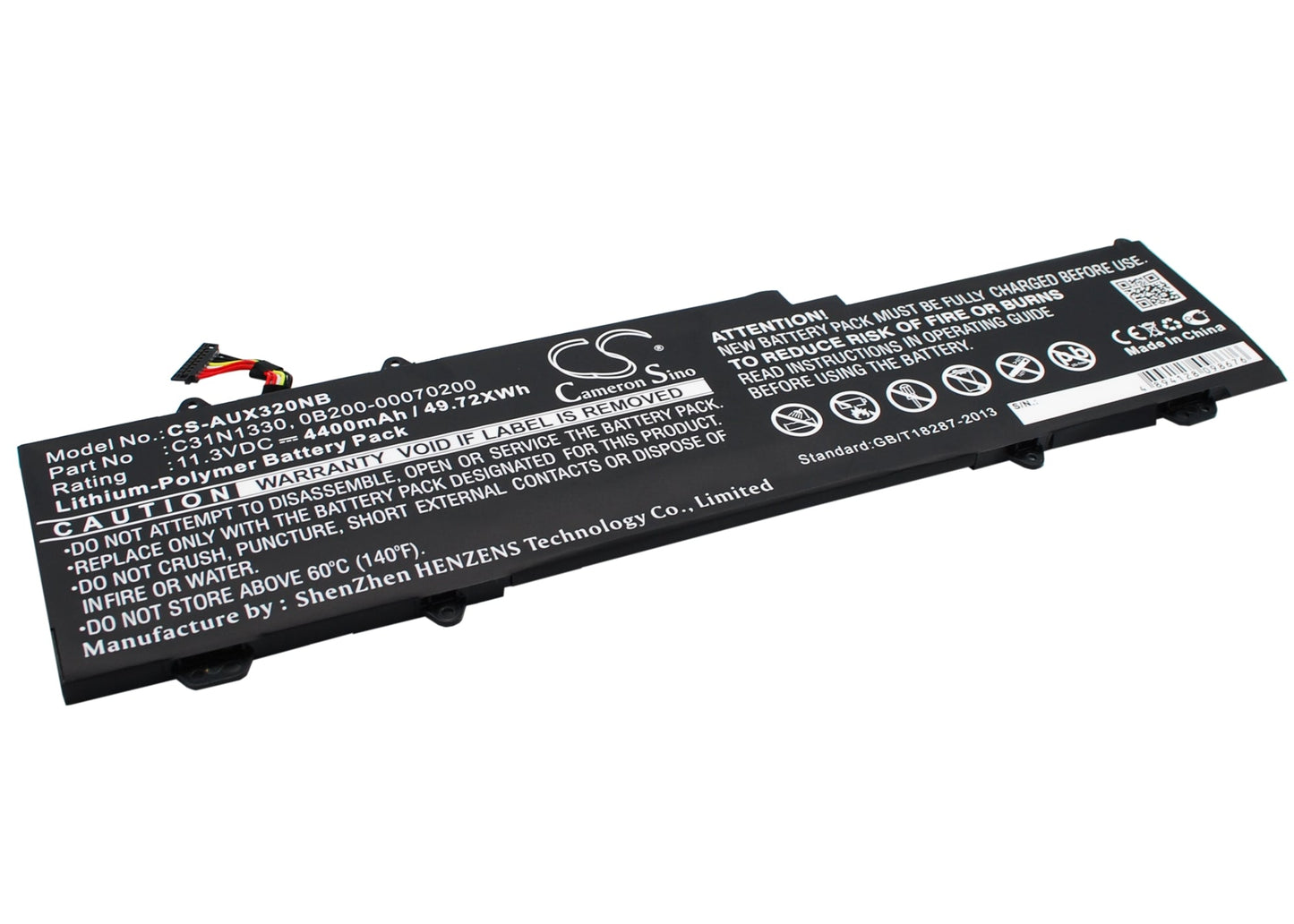 Replacement Battery for Asus  Zenbook UX32LA – Notebook, Laptop – 4400mAh / 49.72Wh / 11.3V