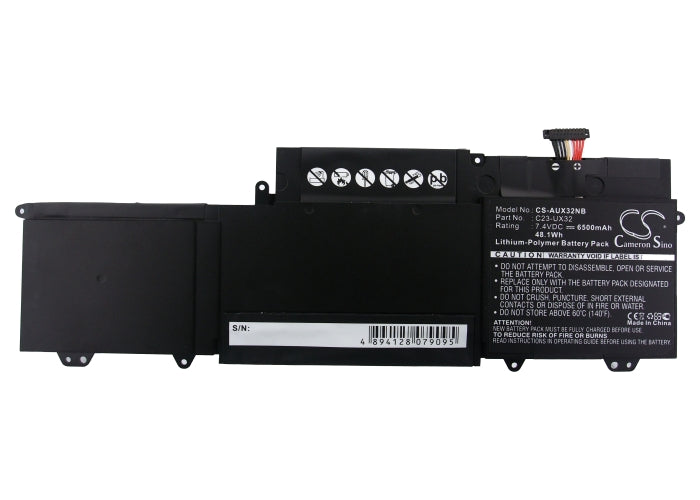 Replacement Battery for Asus  U38DT – Notebook, Laptop – 6500mAh / 48.10Wh / 7.4V