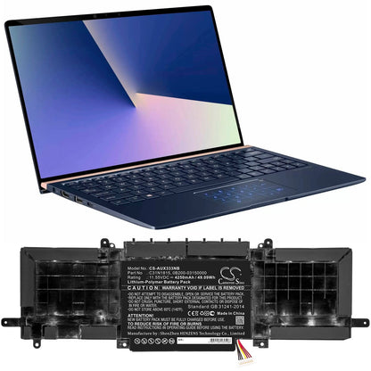 Replacement Battery for Asus  BX333FN – Notebook, Laptop – 4250mAh / 49.09Wh / 11.55V