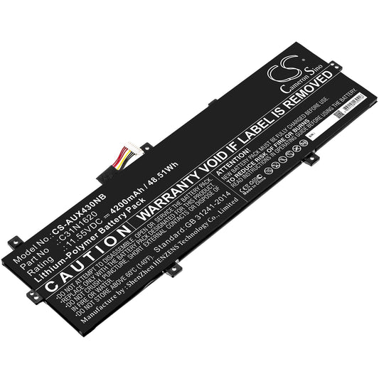 Replacement Battery for Asus  BX430 – Notebook, Laptop – 4200mAh / 48.51Wh / 11.55V