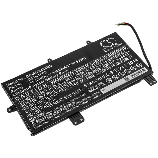 Replacement Battery for Asus  UX480FD UX450FD – Notebook, Laptop – 4400mAh / 50.82Wh / 11.55V