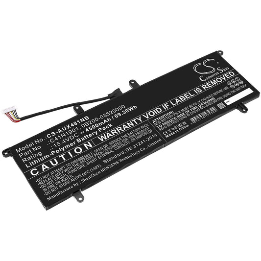Replacement Battery for Asus  ZenBook 14 UX481F – Notebook, Laptop – 4500mAh / 69.30Wh / 15.4V