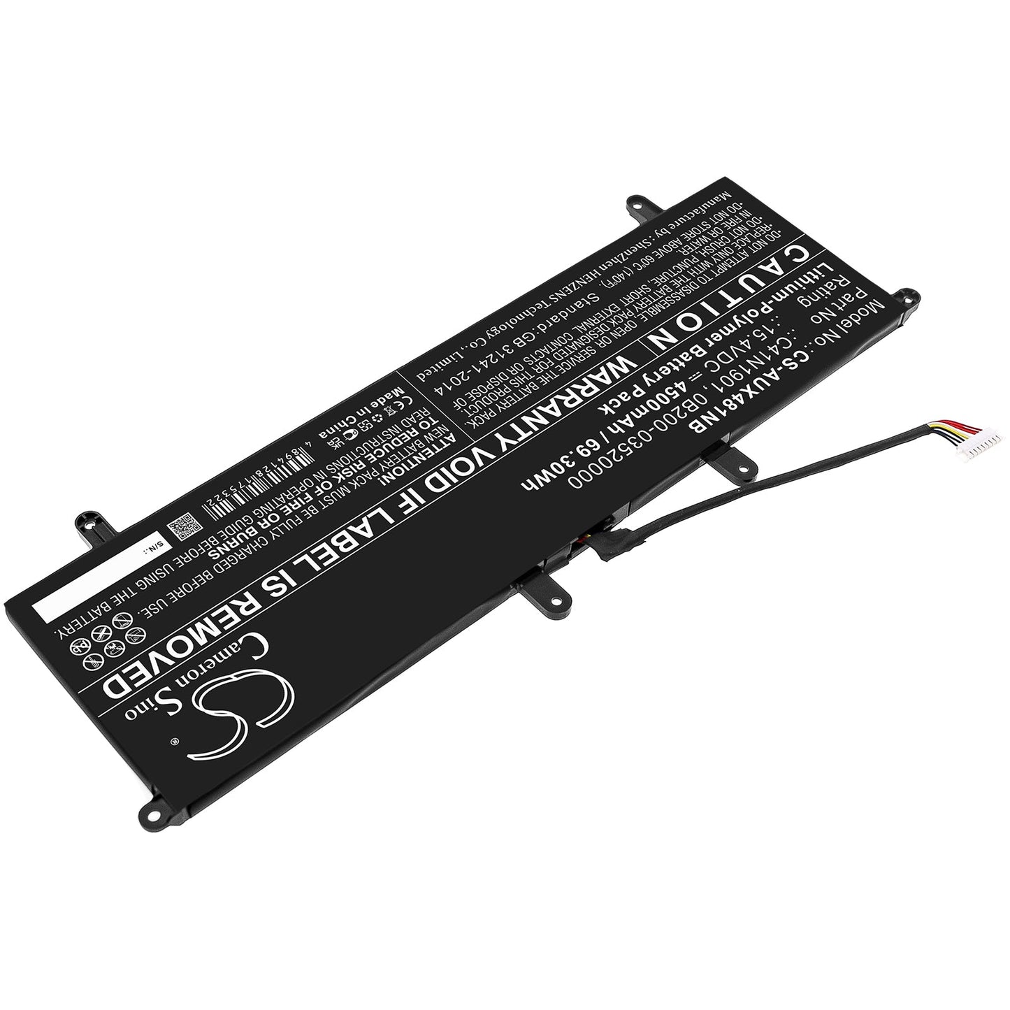 Replacement Battery for Asus  ZenBook 14 UX481F – Notebook, Laptop – 4500mAh / 69.30Wh / 15.4V