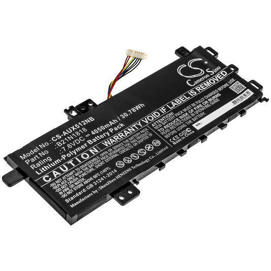 Replacement Battery for Asus  ASUS X712FA-GC102T – Notebook, Laptop – 4050mAh / 30.78Wh / 7.6V