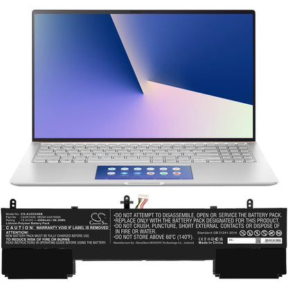 Replacement Battery for Asus  UX534FA – Notebook, Laptop – 4500mAh / 69.30Wh / 15.4V