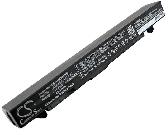 Replacement Battery for Asus  A450 – Notebook, Laptop – 4400mAh / 63.36Wh / 14.4V
