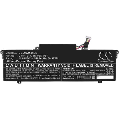 Replacement Battery for Asus  ExpertBook B7 Flip B7402FEA – Notebook, Laptop – 5200mAh / 60.37Wh / 11.61V
