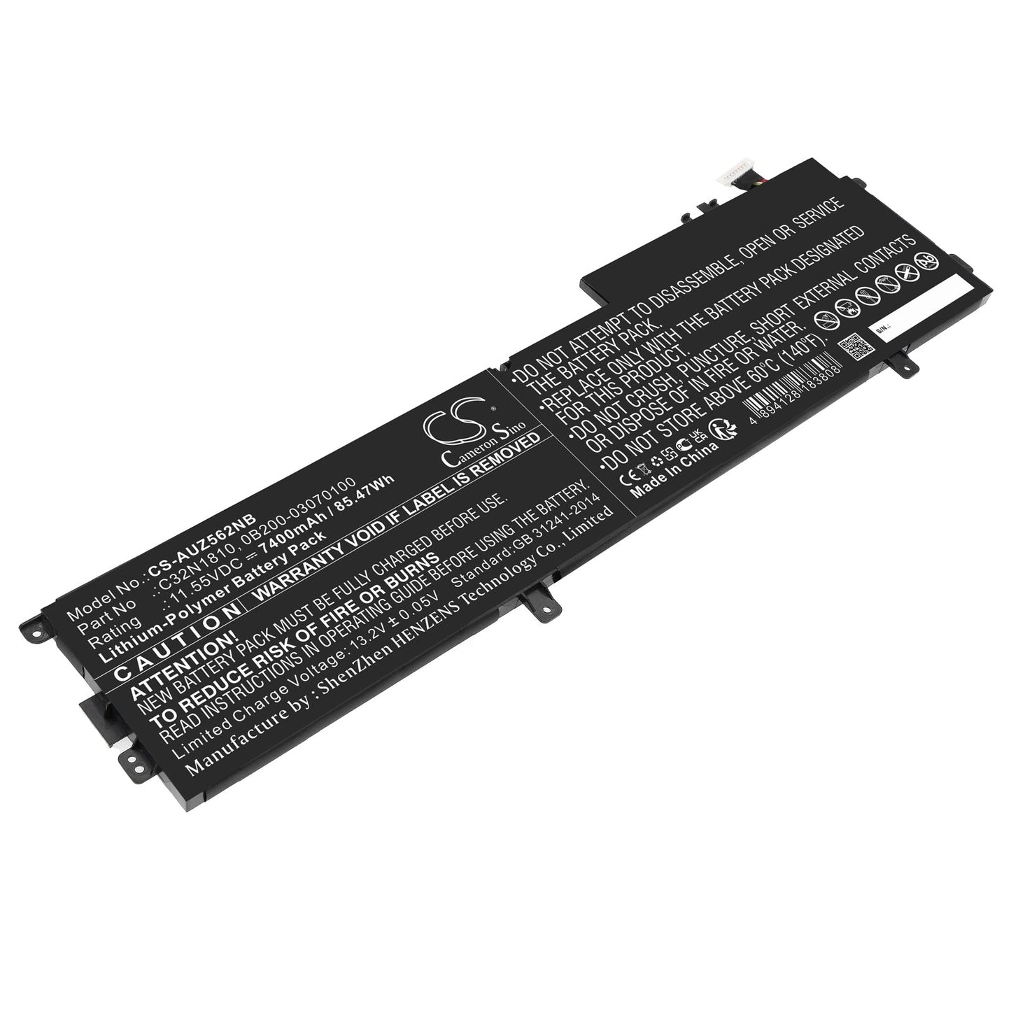 Replacement Battery for Asus  ZenBook Flip 15 UX562 – Notebook, Laptop – 7400mAh / 85.47Wh / 11.55V