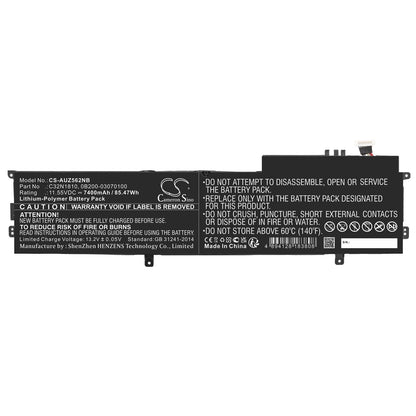 Replacement Battery for Asus  ZenBook Flip 15 UX562 – Notebook, Laptop – 7400mAh / 85.47Wh / 11.55V