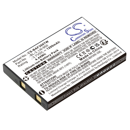 Replacement Battery for Baofeng BF-R5 BF-T6, C5, – 1200mAh / 4.44Wh