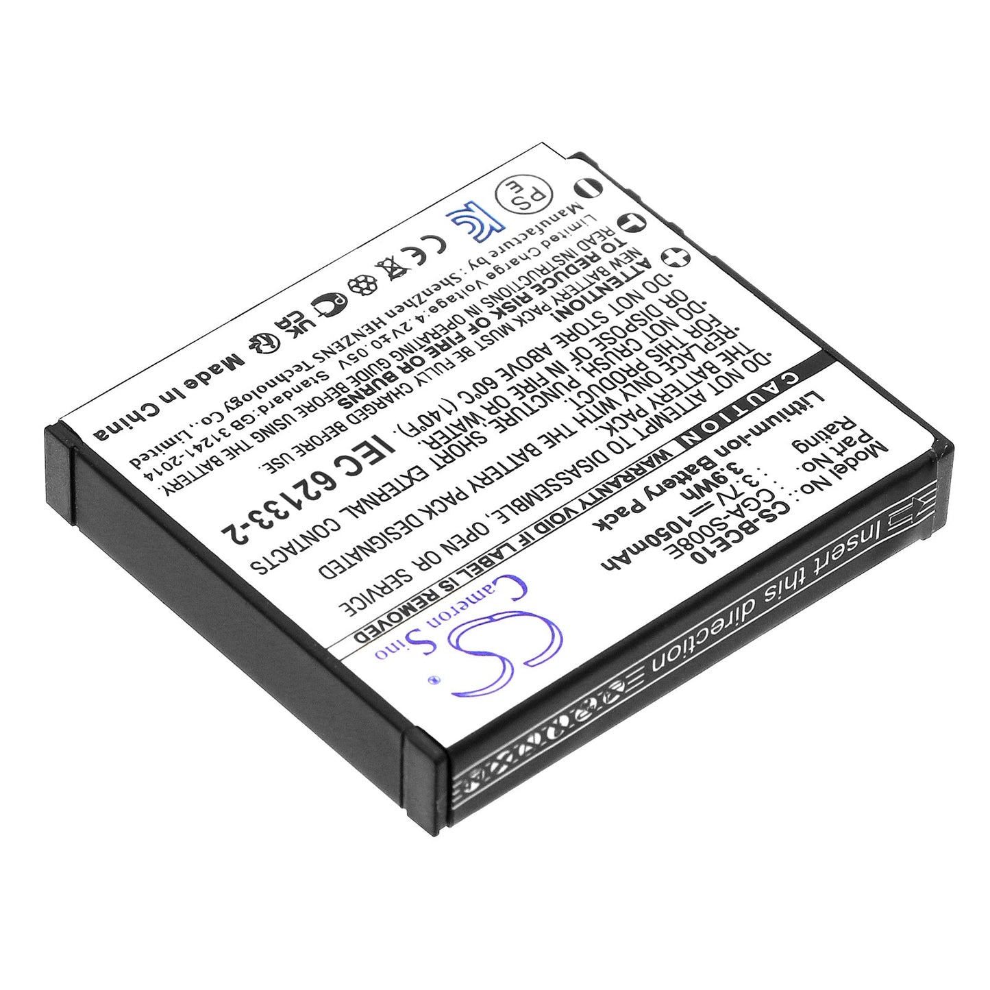 Replacement Battery for RICOH  Caplio CX1 – Camera – 1050mAh/3.9Wh / 3.7V