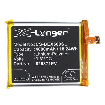 Replacement Battery for Bea-fon  X5 – Mobile, SmartPhone – 4800mAh / 18.24Wh / 3.8V
