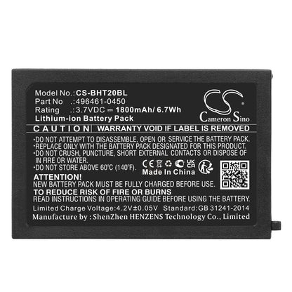 Replacement Battery for Denso  BHT-1306B – Barcode Scanner – 1800mAh / 6.66Wh / 3.7V
