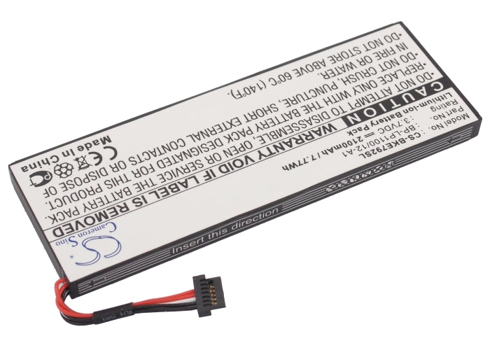 Replacement Battery for Becker  BE7928 – GPS, Navigator – 2100mAh/7.77Wh / 3.7V