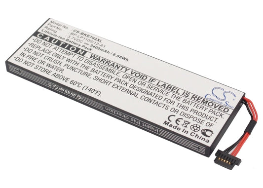Replacement Battery for Becker  BE7928 – GPS, Navigator – 2400mAh/8.88Wh / 3.7V