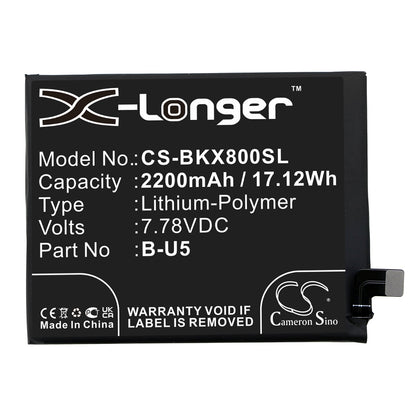 Replacement Battery for VIVO  V2144 – Mobile, SmartPhone – 2200mAh / 17.12Wh / 7.78V