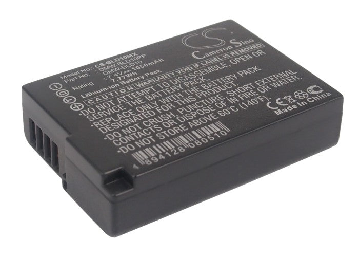 Replacement Battery for Panasonic  Lumix DMC-G3 – Camera – 1050mAh/7.77Wh / 7.4V