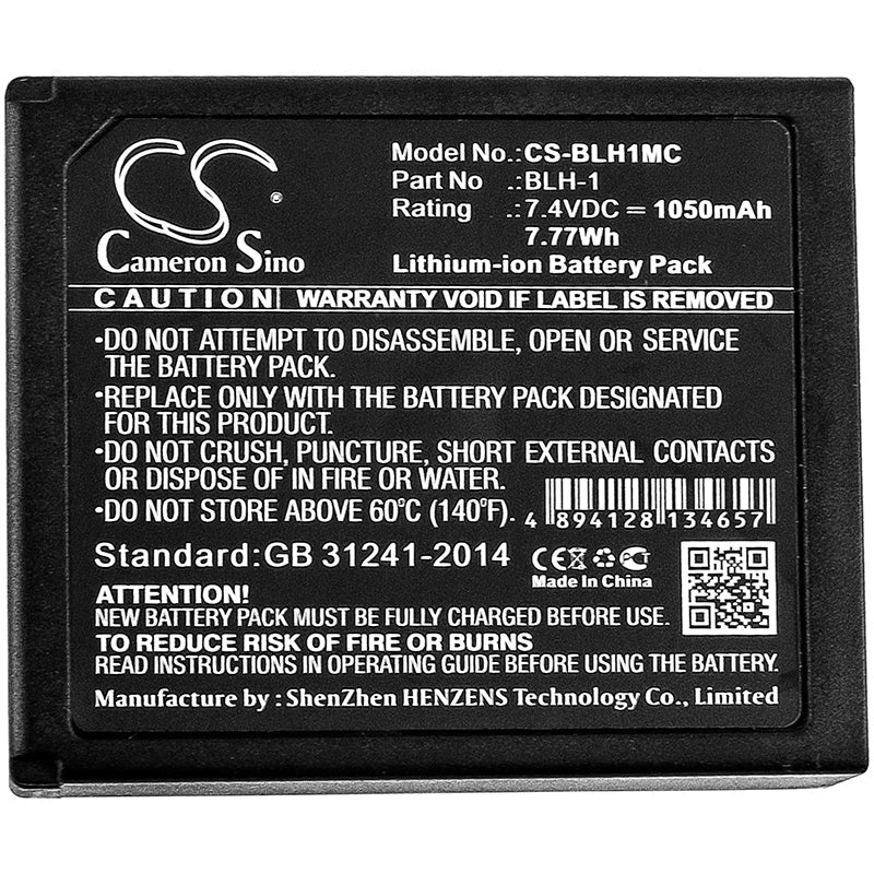 Replacement Battery for OLYMPUS  E-M1 – Camera – 1050mAh / 7.77Wh / 7.4V