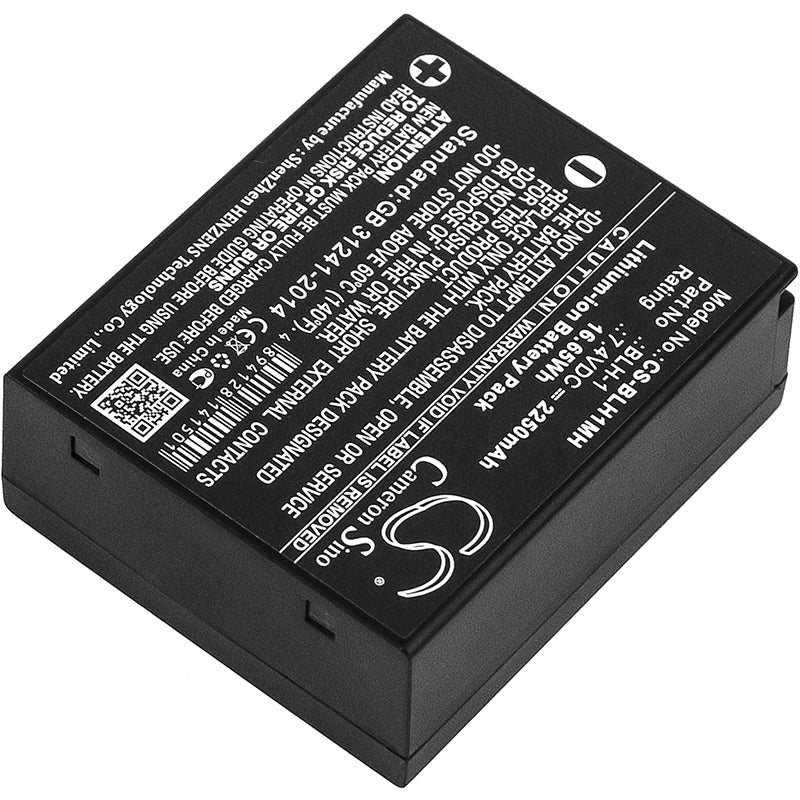 Replacement Battery for OLYMPUS  E-M1 – Camera – 2250mAh / 16.65Wh / 7.4V