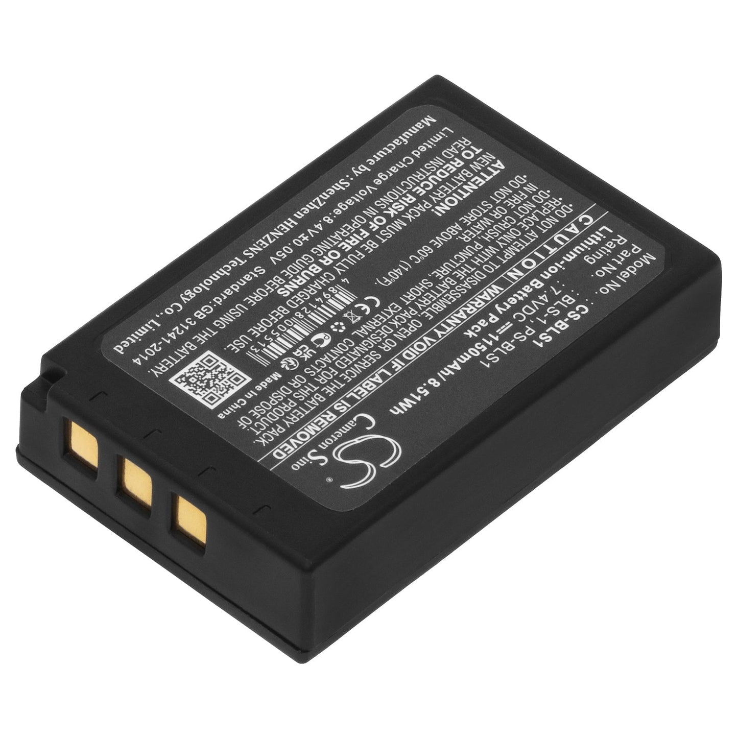 Replacement Battery for Olympus  E-400 – Camera – 1150mAh / 7.4V