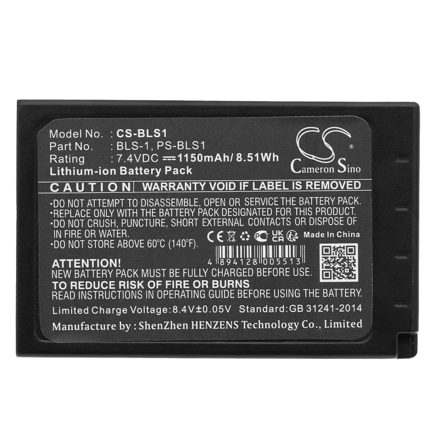 Replacement Battery for Olympus  E-400 – Camera – 1150mAh / 7.4V