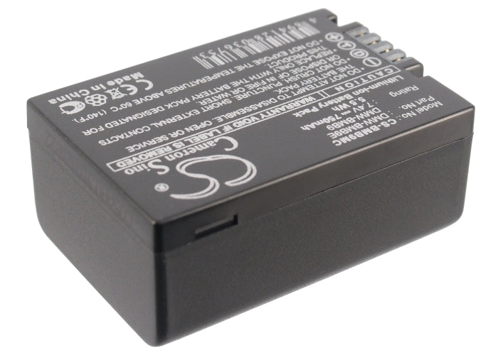 Replacement Battery for Panasonic  &#x0D;
Lumix DMC-FZ100GK – Camera – 750mAh / 5.55Wh / 7.4V