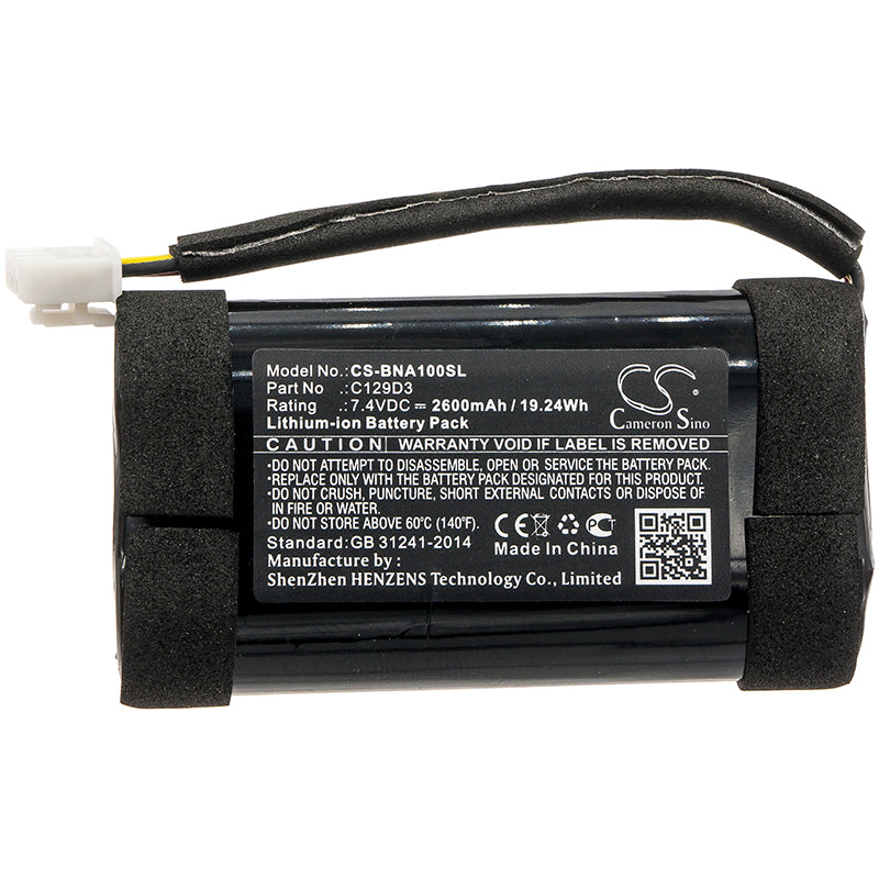 Replacement Battery for Bang & Olufsen  BeoPlay A1 – 2600mAh / 19.24Wh