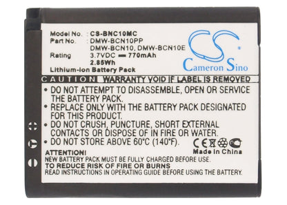 Replacement Battery for Leica  C – Camera – 770mAh / 2.85Wh / 3.7V