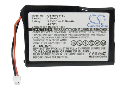 Replacement Battery for Blaupunkt  Navi GPS – GPS, Navigator – 1100mAh/4.07Wh / 3.7V