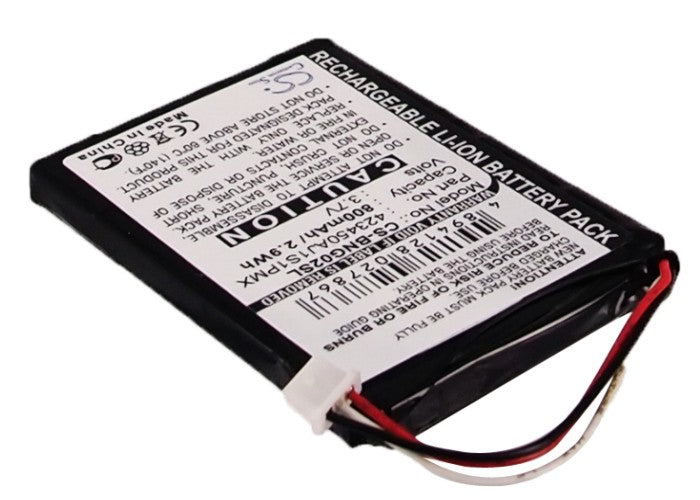Replacement Battery for Blaupunkt  TravelPilot 100 – GPS, Navigator – 800mAh / 2.96Wh / 3.7V