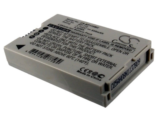 Replacement Battery for Canon  Legria HF R205 – Camera – 950mAh / 3.52Wh / 3.7V