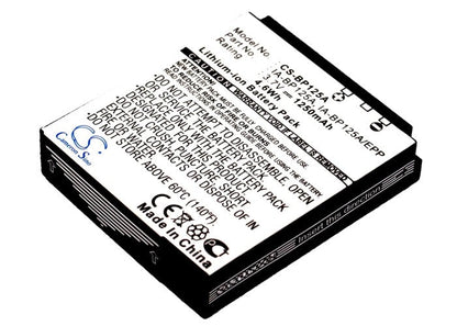Replacement Battery for Samsung  HMX-M10 – Camera – 1250mAh/4.63Wh / 3.7V