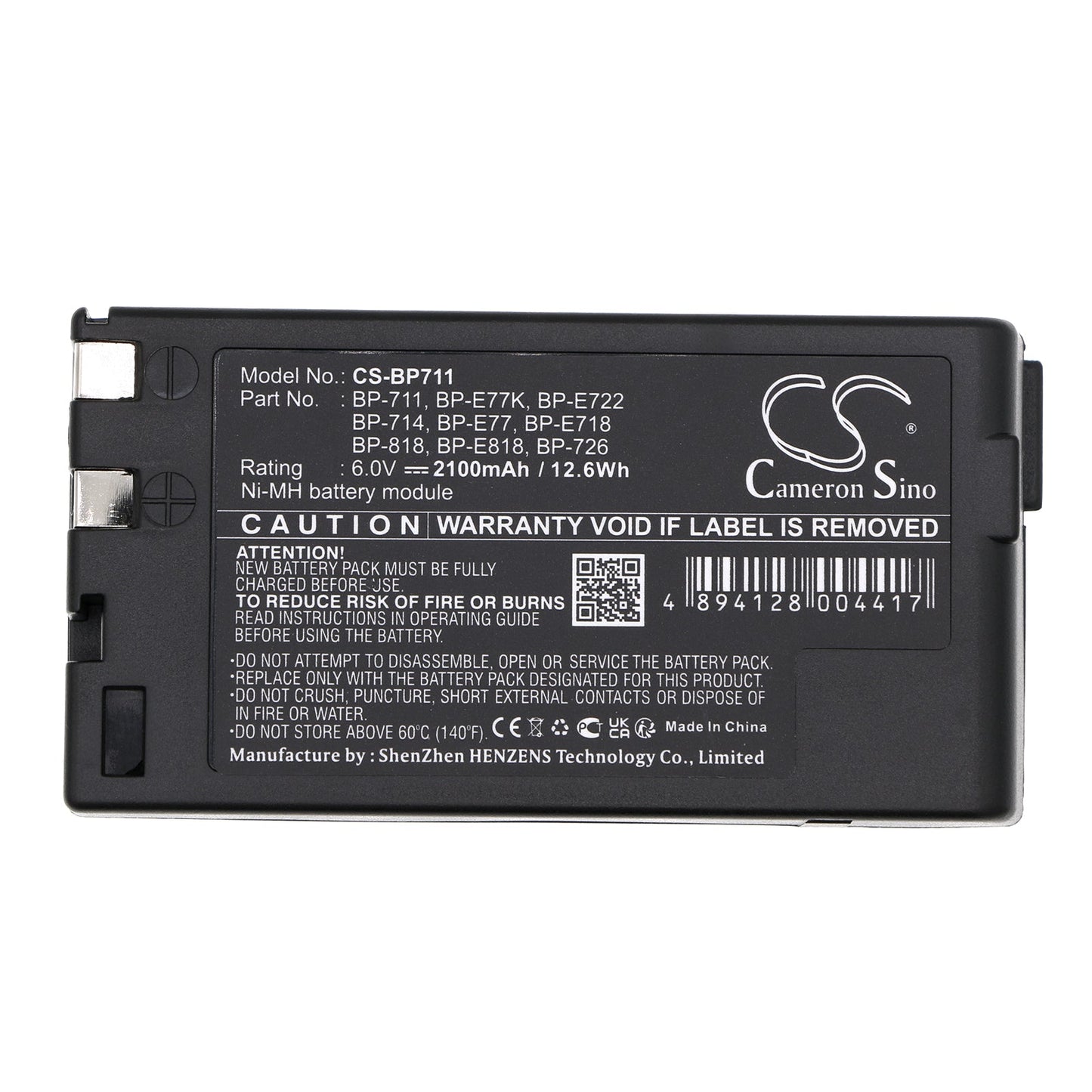 Replacement Battery for Canon  E06 – Camera – 2100mAh / 12.6Wh / 6.0V