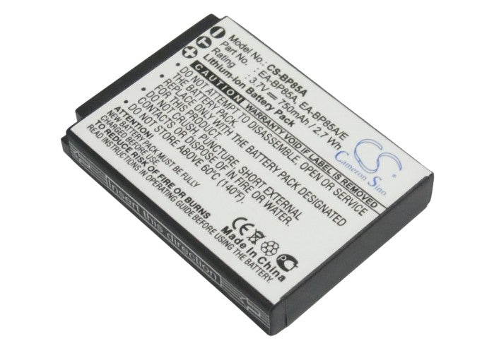 Replacement Battery for Samsung  EC-SH100ZBPBUS – Camera – 750mAh/2.7Wh / 3.7V