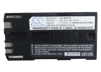 Replacement Battery for Canon  C2 – Camera – 6600mAh / 7.4V