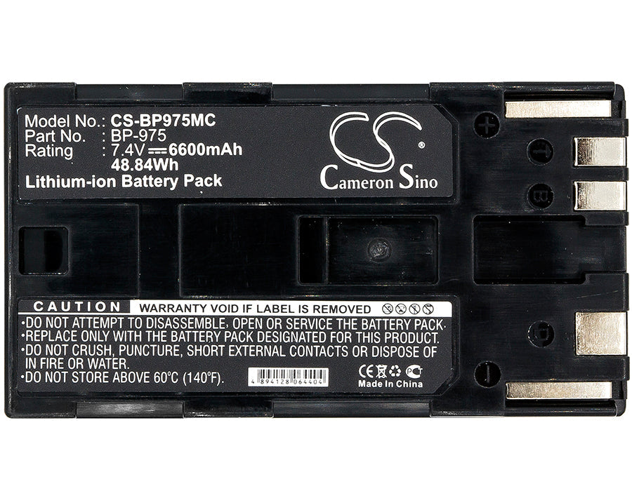 Replacement Battery for Canon  GL2 – Camera – 6600mAh / 7.4V