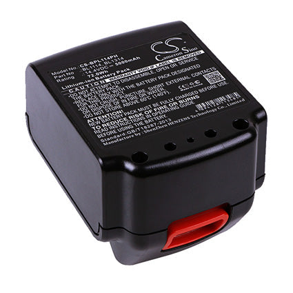 Replacement Battery for Black & Decker ASL146BT12A ASL146K, ASL146KB, – 5000mAh / 72.00Wh
