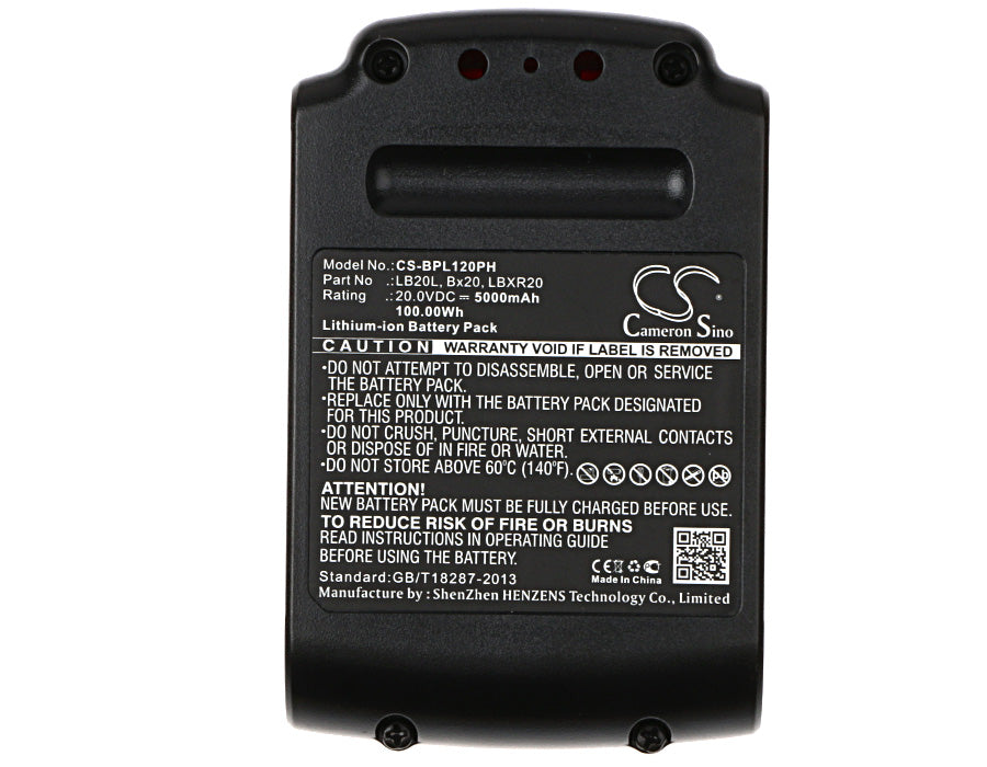 Replacement Battery for Stanley  FMC625D2 – Power Tools – 5000mAh / 100.00Wh / 20.0V