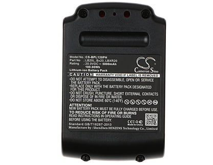Replacement Battery for Stanley  FMC625D2 – Power Tools – 5000mAh / 100.00Wh / 20.0V