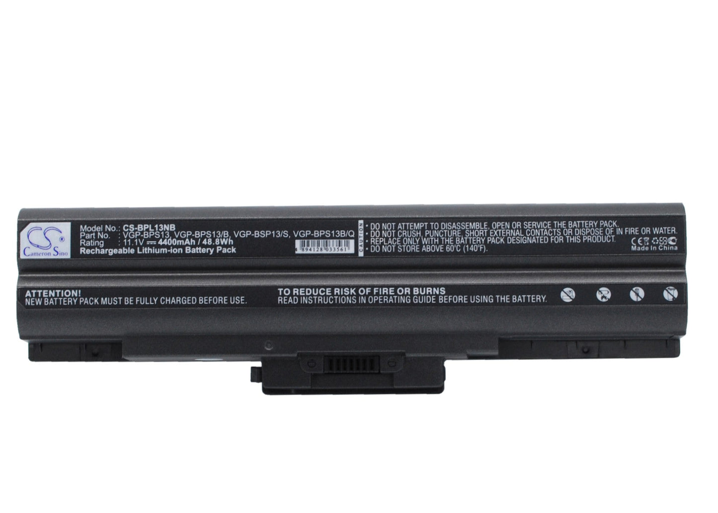 Replacement Battery for Sony  VAIO – Notebook, Laptop – 4400mAh / 11.1V